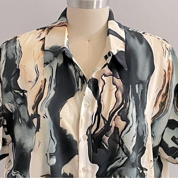 12th Tribe Vaughn Blue Sea Womens Top- Size Small- NWT - Picture 4 of 9